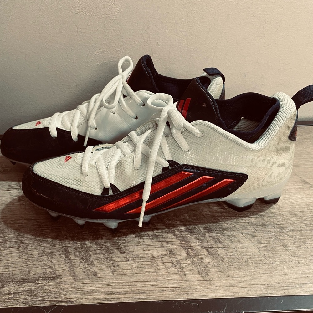 Men's ADIDAS White Navy Red CRAZYQUICK 2.0 Futball SOCCER Cleats SHOES 12